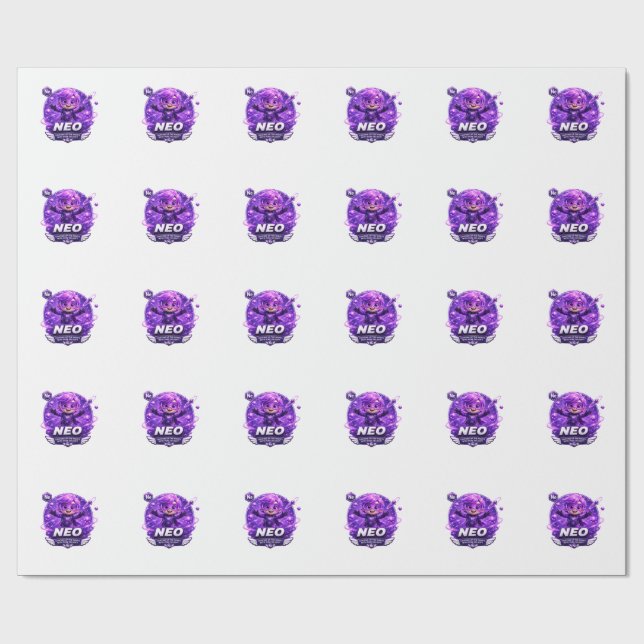 Papel De Regalo Neón ATOMIVRA (Superficie plana)