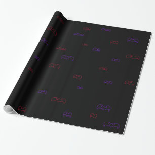 Papel De Regalo Neon Bats