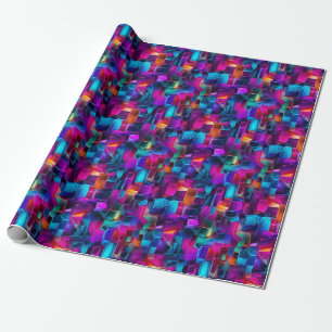 Papel De Regalo Neon Kaleidoscope