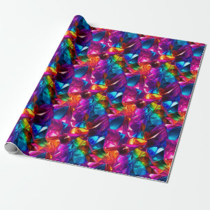 Papel De Regalo Neon Mosaic Magic