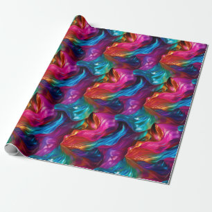 Papel De Regalo Neón primático