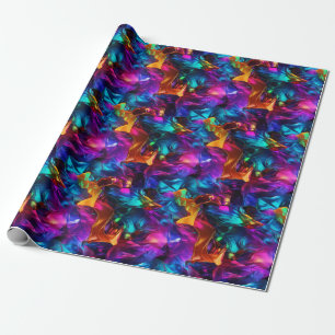 Papel De Regalo Neon Puzzle Play