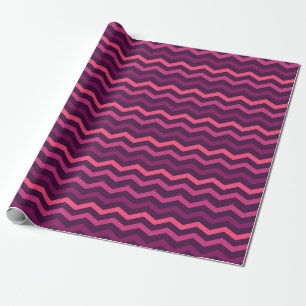 Papel De Regalo Neon Sunset Chevron Pattern