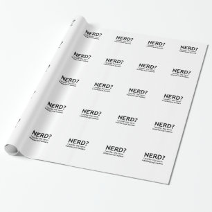 Papel De Regalo ¿Nerd? Diseño divertido y original