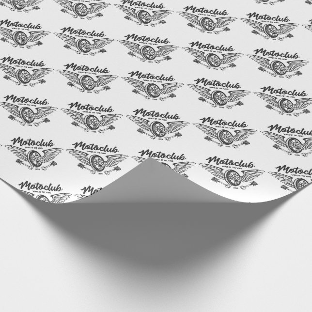 Papel De Regalo Neumático para motocicletas con alas (Esquina)