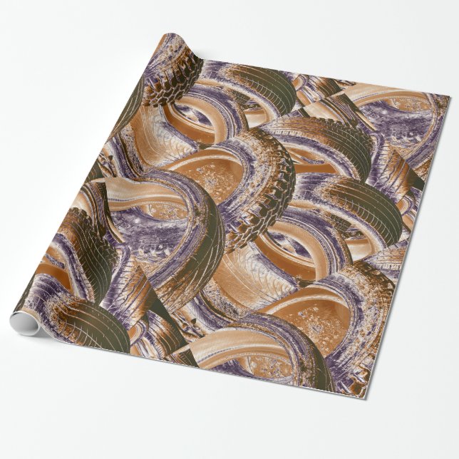 PAPEL DE REGALO NEUMÁTICOS (Desenrollado)