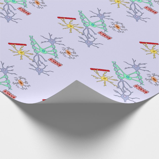 Papel De Regalo Neuronas Y Glia (Esquina)