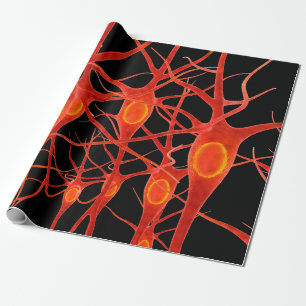 Papel De Regalo Neuronsneural,3d,anatomía,axon,bio,biológico,biolo