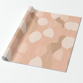 Papel De Regalo Neutrales Elegantes: Patrón de globos abstractos