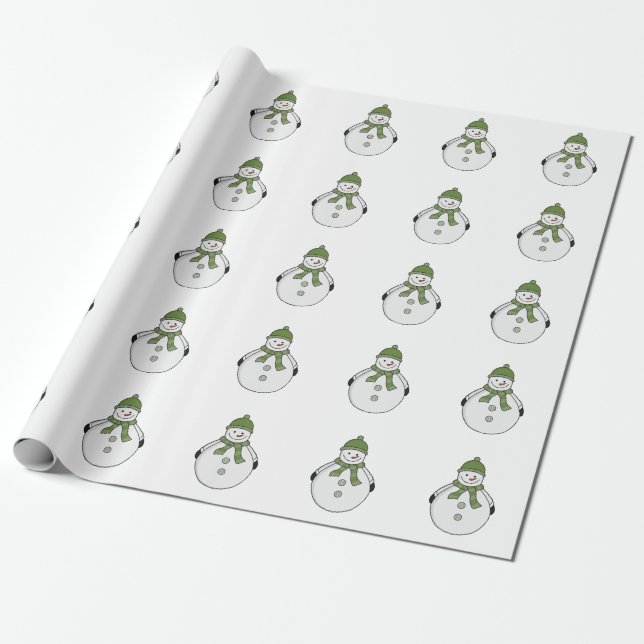 Papel De Regalo Nevada fría (Desenrollado)