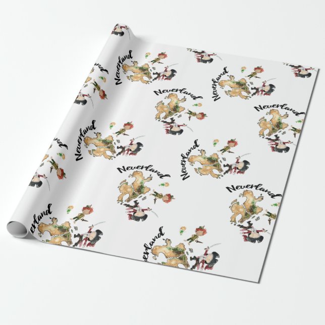 Papel De Regalo Neverland Adventure Peter Wendy Lost Boys (Desenrollado)