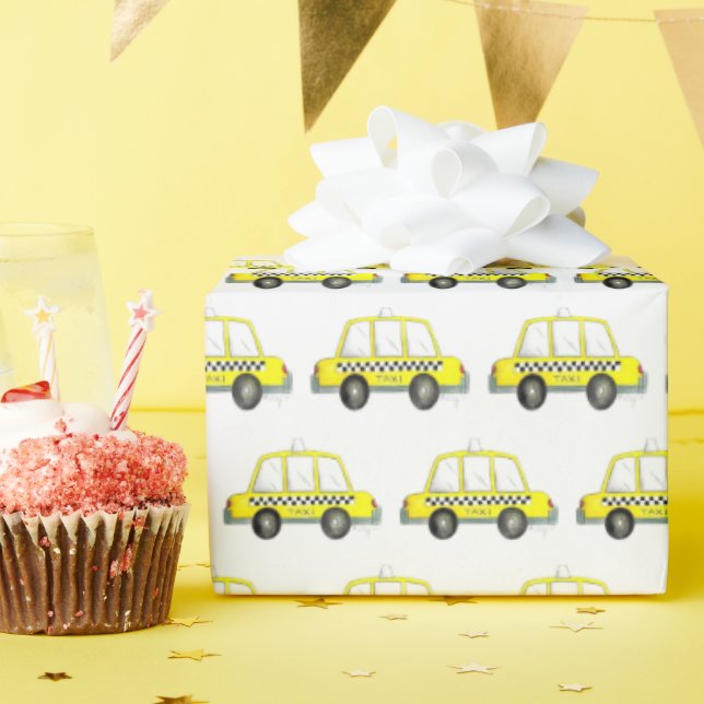 Papel De Regalo New York City NYC Partido del Cumpleaños del Taxi  (Fiesta de cumpleaños )