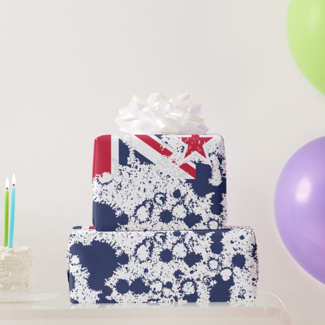 Papel De Regalo New Zealand FLAG KCALIMA effect by Masanser (Regalos de fiesta)