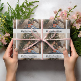 Papel De Regalo Newspaper What A Year Holiday Photo Christmas