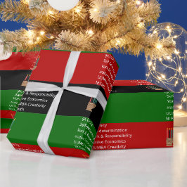 Papel De Regalo NGUZO SABA 7 Principios KWANZA