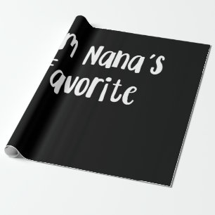 Papel De Regalo Nieto gracioso Soy el favorito de Nana
