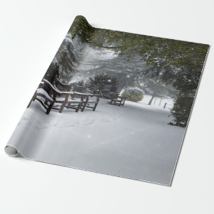 Papel De Regalo Nieve de invierno en el parque