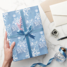 Papel De Regalo Nieve de Navidad Maravillosa