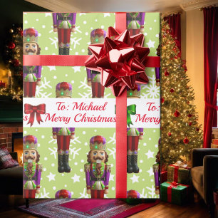 Papel De Regalo Nieve de Navidades de nombres de cazabotas de sold