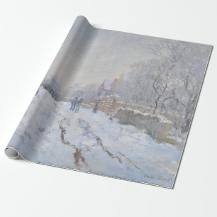 Papel De Regalo Nieve en Argenteuil (por Claude Monet)