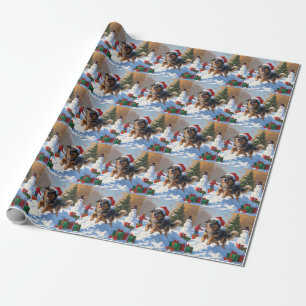 Papel De Regalo Nieve festiva de Navidades pastores de Anatolia