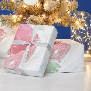 Papel De Regalo Nieve rural rústica