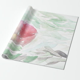 Papel De Regalo Nieve rural rústica