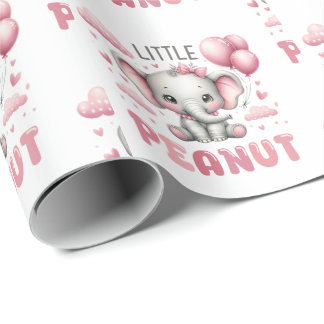 Papel De Regalo Niña adorable pequeño cacahuete