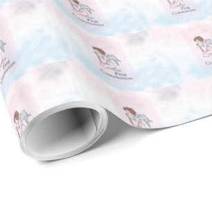 Papel De Regalo Niña, Ángel de Primera Comunión