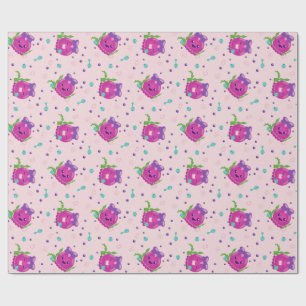 Papel De Regalo Niña Bebé Pulpo Kawaii