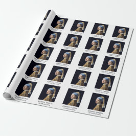Papel De Regalo Niña con pendiente de perla 1665 Johannes Vermeer