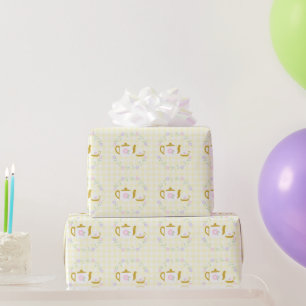 Papel De Regalo Niña de té para dos cumpleaños 2