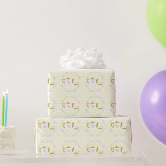 Papel De Regalo Niña de té para dos cumpleaños 2