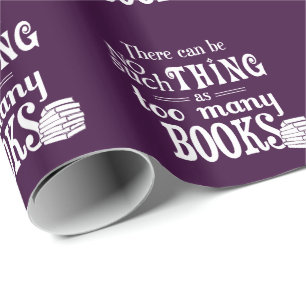 Papel De Regalo Ninguna cosa tal como demasiados libros