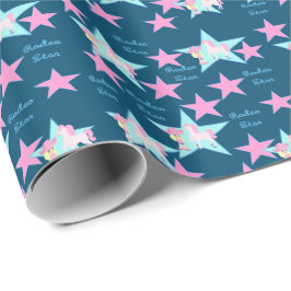 Papel De Regalo Niñita De Vaca Con Caballo