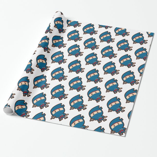 Papel De Regalo Ninja Boy (Desenrollado)