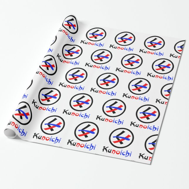 Papel De Regalo Ninja Kunoichi く ノ 一 (Desenrollado)