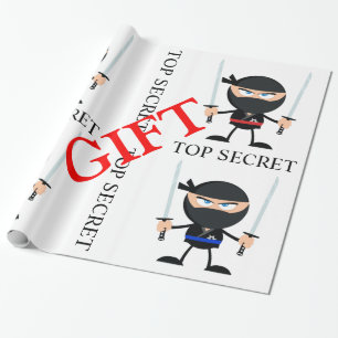 Papel De Regalo Ninja, los guardias de regalo