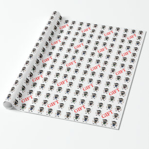 Papel De Regalo Ninja, los guardias de regalo
