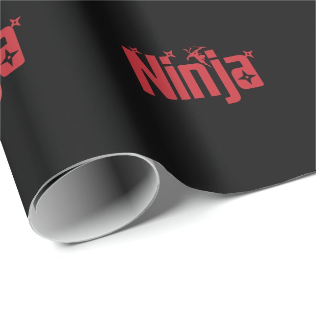 Papel De Regalo Ninja mit Wurfsternen (Esquina del rollo)