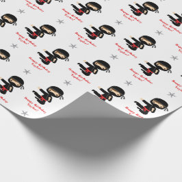 Papel De Regalo Ninja Wraping Paper Boy personalizado negro rojo