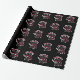 Papel De Regalo Ninjava Funny Ninja Java Café Pun Dark BG