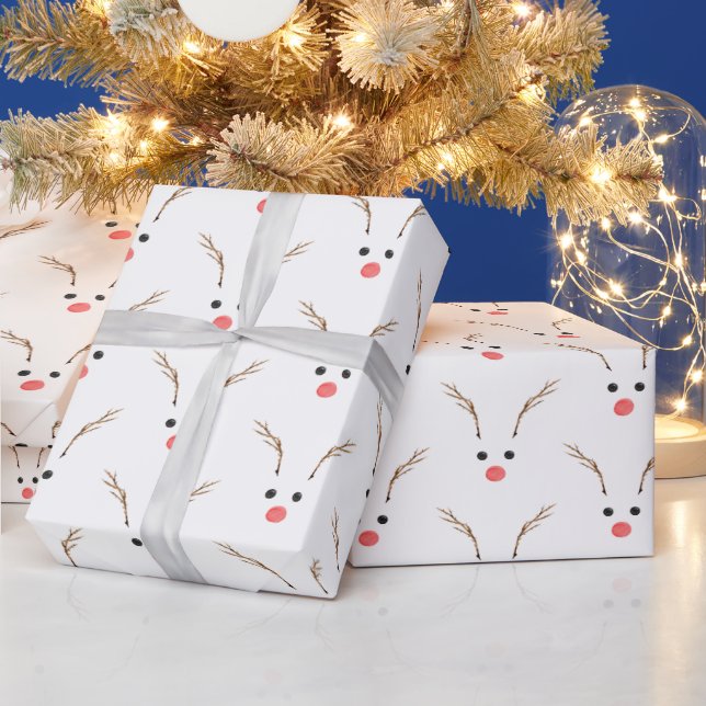 Papel de Regalo Niño Reno (Vacaciones)