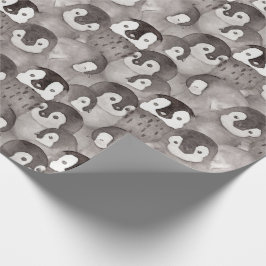 Papel De Regalo Niños con patrón de pingüinos de bebé