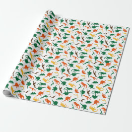 Papel De Regalo Niños de dinosaurios 