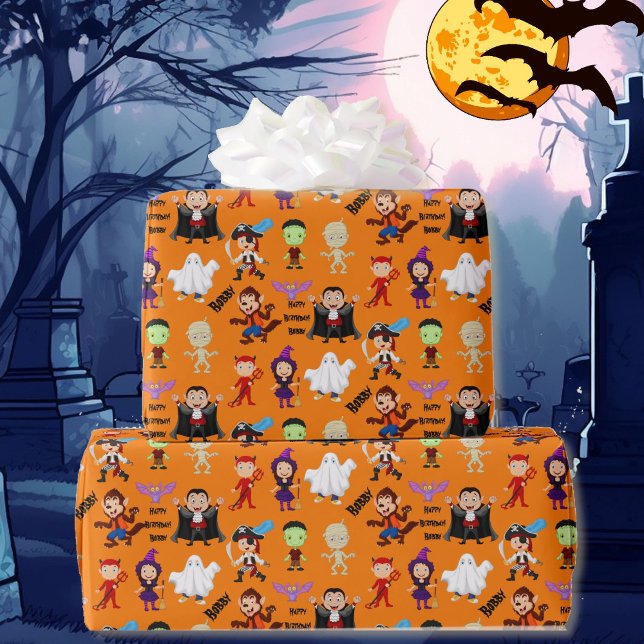 Papel De Regalo Niños de Halloween nombran a la personalidad del c (Subido por el creador)