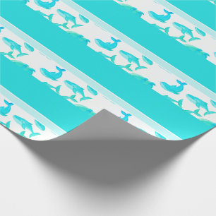 Papel De Regalo Niños de la vida en el mar del océano de ballenas 