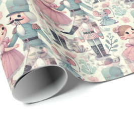 Papel De Regalo Niños Nutcracker Suite Marie Mouse King Pastels