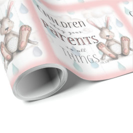 Papel De Regalo Niños Obedezcan a sus padres - Col 3:20