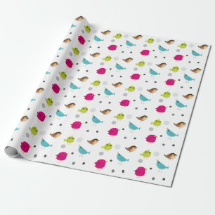 Papel De Regalo Niños pajarito lindo